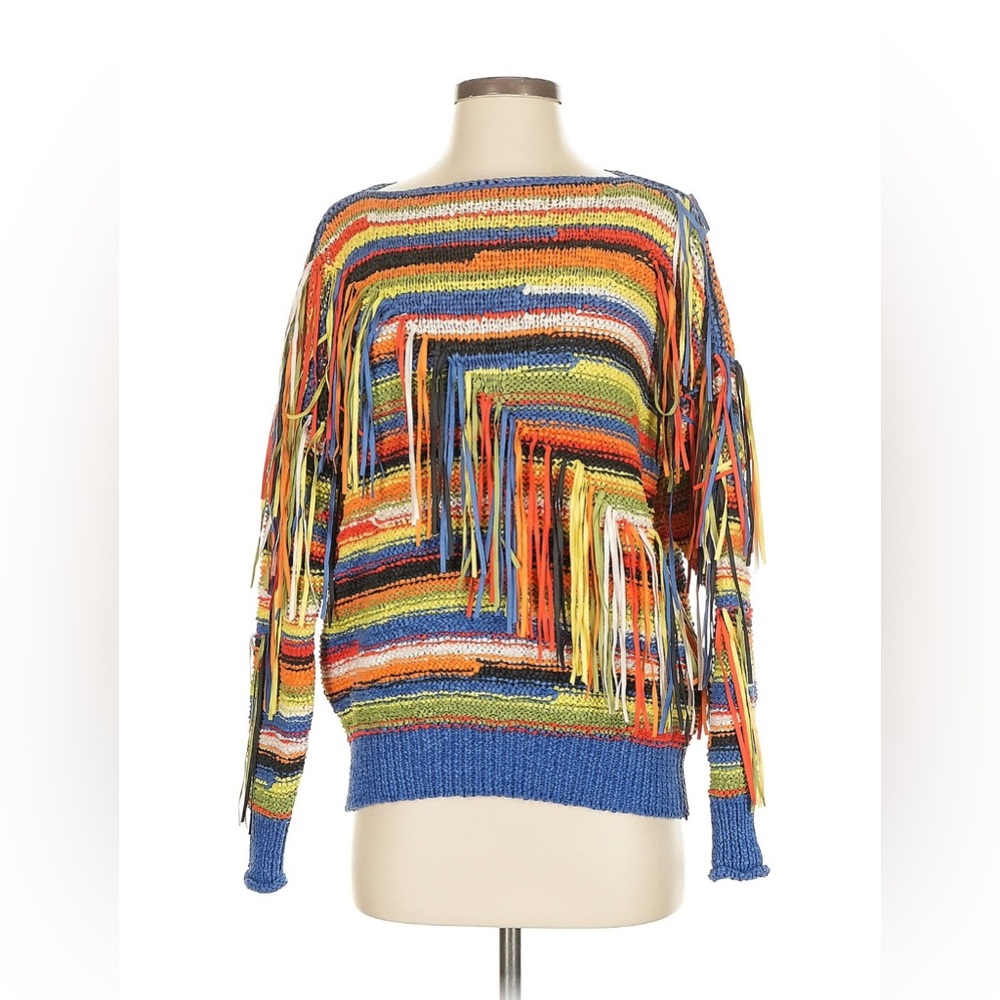 Stella Mccartney Multicolor Fringe Sweater